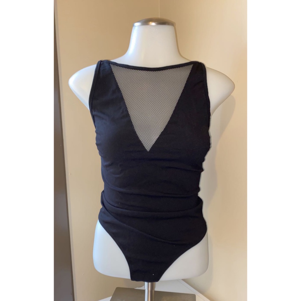 Black Net Bodysuit